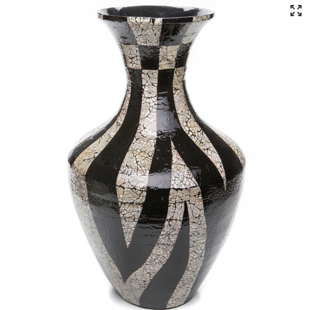 Mackenzie-Childs Zebra Floor Vase
